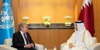 رایزنی هسته‌ای گوترش با وزیر خارجه قطر