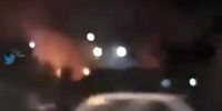 اولین فیلم از آتش سوزی پمپ بنزین در پیروزی تهران