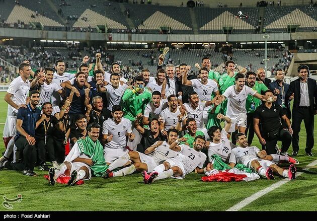 جشن صعود تیم ملی فوتبال به جام جهانی روسیه