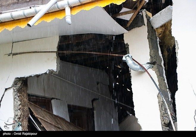 گزارش تصویری از خسارات ناشی رانش زمین در روستای لیلیم املش گیلان