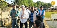دیدار «آنجلینا جولی» با مسلمانان روهینگیا