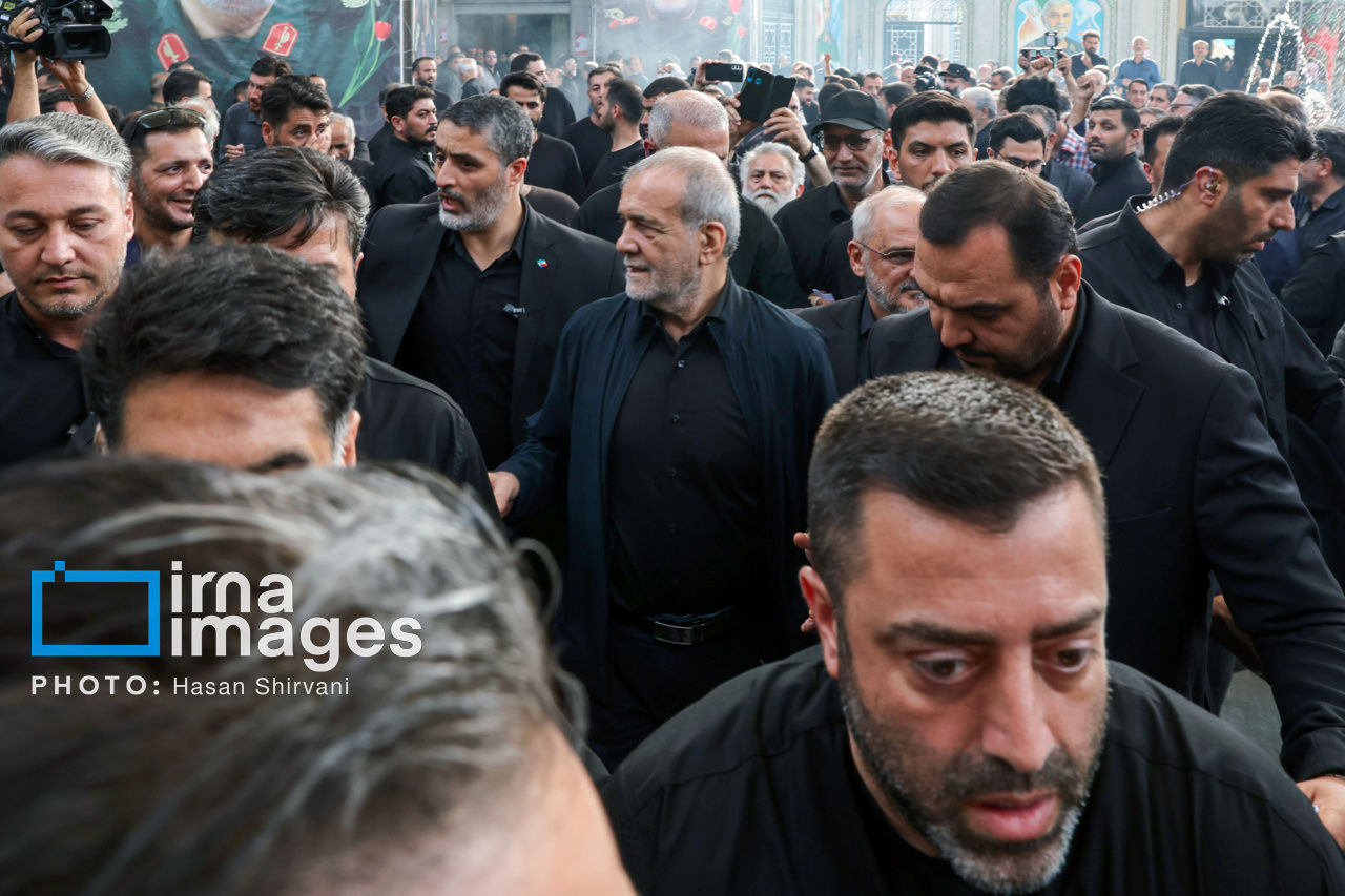 تصاویر| حضور پزشکیان در مراسم گرامیداشت شهدای اقتدار