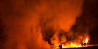 تصاویر آتش سوزی وسیع در انگلیس