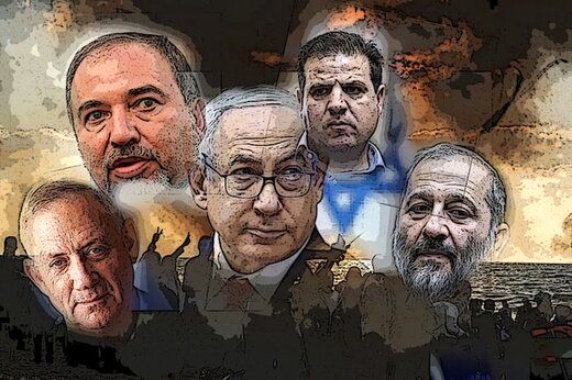 پیشتازی ائتلاف چپ‌ها در میانه دعوای نتانیاهو و گانتز
