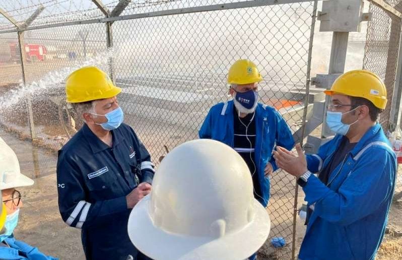 آتش سوزی در بزرگترین میدان نفتی کویت

