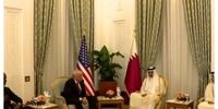 رایزنی ترامپ و امیر قطر در کاخ سلطنتی دوحه+ فیلم