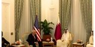 رایزنی ترامپ و امیر قطر در کاخ سلطنتی دوحه+ فیلم