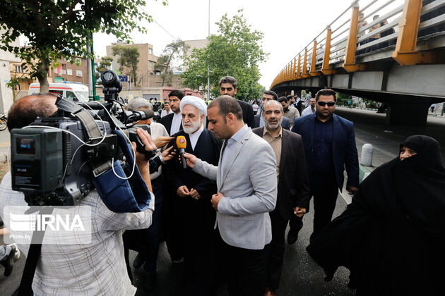 تصاویر مسئولان عالی‌رتبه کشور در راهپیمایی روز قدس