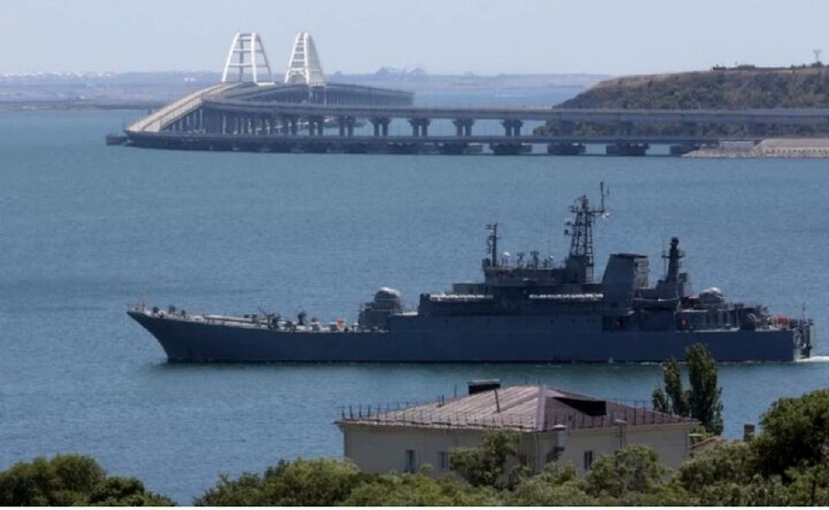 حمله موشک‌های کروز اوکراینی به یک کشتی روسی