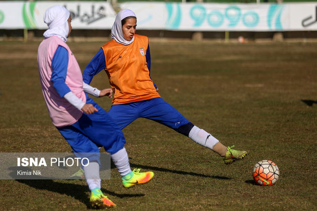 تمرین تیم ملی فوتبال زنان