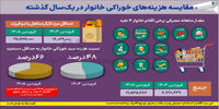 شوک سنگین به قیمت خوراکی ها/ قیمت 11 قلم کالای خوراکی ۱۴۸ درصد رشد کرد