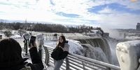 مرگبارترین طوفان در 50 سال اخیر/  آبشار نیاگارا  یخ زد+تصاویر