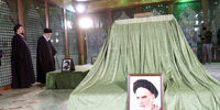 حضور مقام معظم رهبری در مرقد امام خمینی(ره) و گلزار شهدا