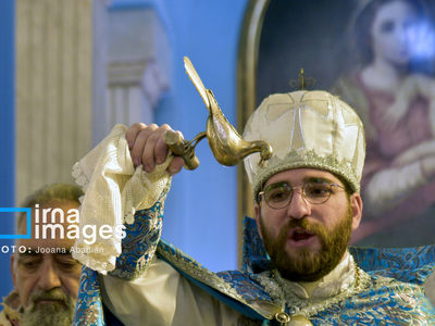 تصاویر| آیین تولد و غسل تعمید عیسی مسیح