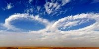 ابر‌های عجیب در آسمان عراق + تصاویر

