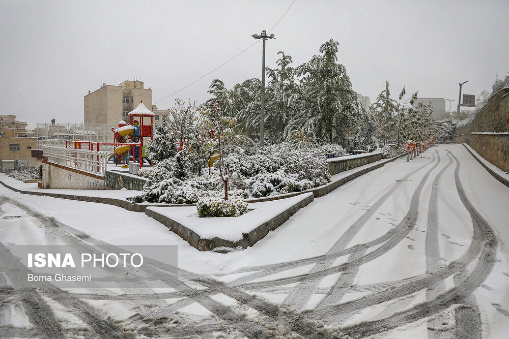 گزارش تصویری از اولین برف پاییزی پایتخت