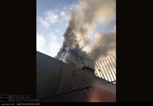 آتش سوزی در ساختمان پلاسکو تهران