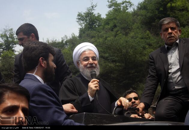 حضور رئیس جمهوری در محل حادثه معدن یورت