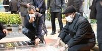 تصویری خاص از سردار قاآنی بر سر مزار شهید سردار سلیمانی
