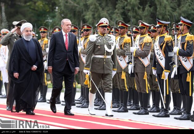 استقبال رسمی روحانی از اردوغان