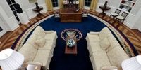 دکوراسیون جدید اتاق بیضی کاخ سفید