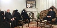 دیدار ابراهیم رئیسی و همسرش با خانواده شهید صیادخدایی