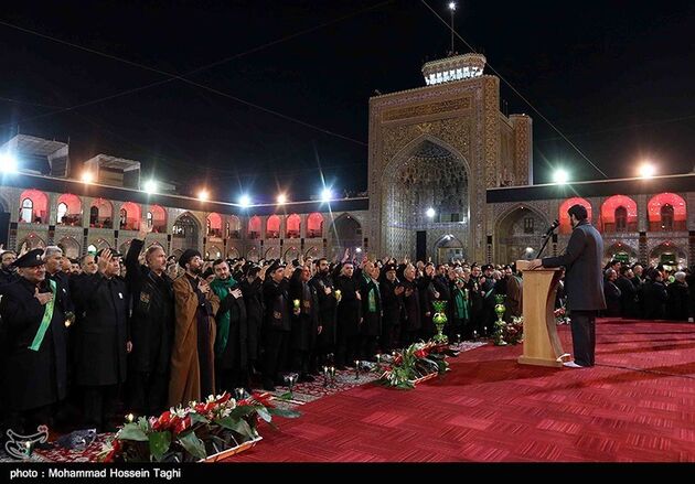 شام غریبان امام رضا (ع) در حرم رضوی