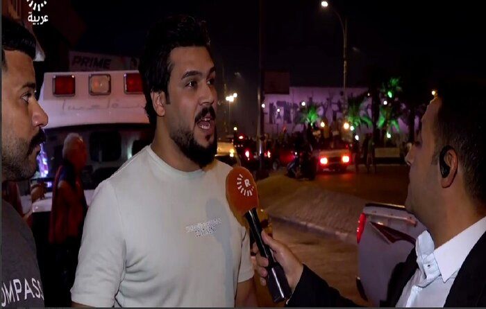 تجمع حامیان مقتدی‌صدر در اعتراض به سفر بلینکن به بغداد + فیلم