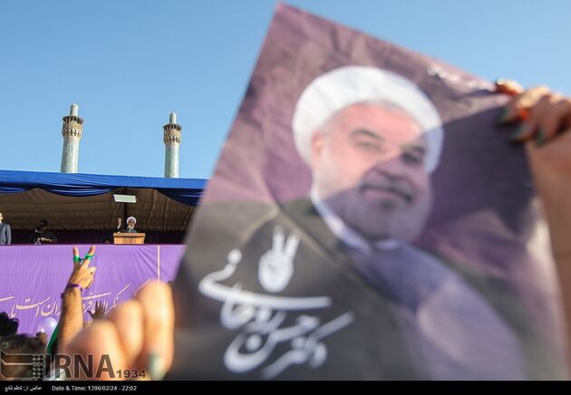 تصاویر سخنرانی حسن روحانی در میدان نقش جهان اصفهان