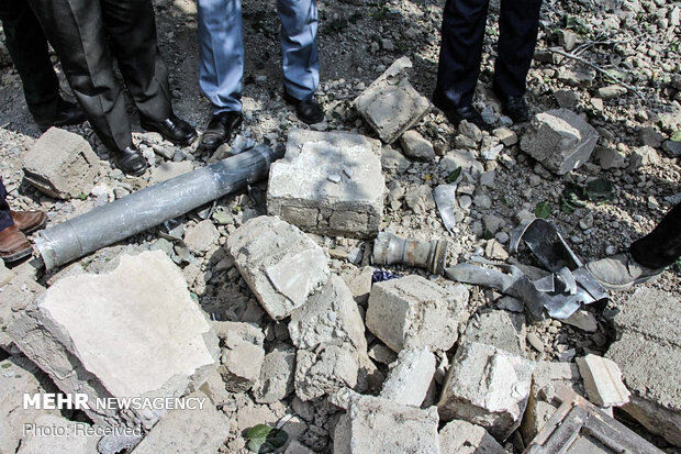 اصابت خمپاره های جنگ قره باغ در خاک ایران 