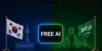 هوش مصنوعی رایگان برای شهروندان  | نقشه کره جنوبی و عربستان برای عمومی‌ کردن هوش مصنوعی میان مردم 