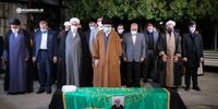 رهبر انقلاب بر پیکر محمدی ری شهری نماز اقامه کردند