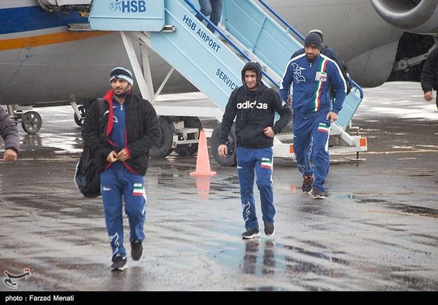 ورود تیم ملی کشتی آزاد آمریکا به کرمانشاه