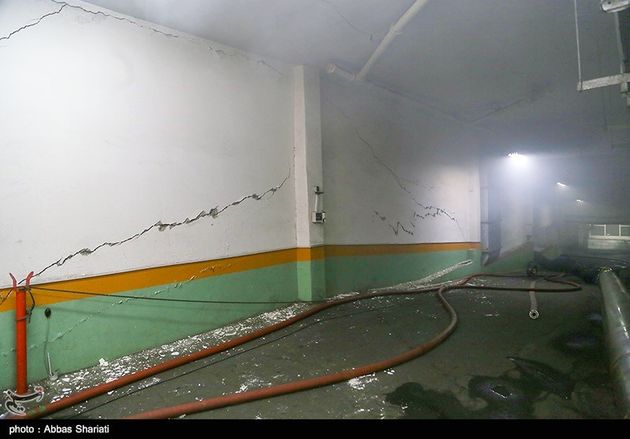 حریق در ساختمان برق حرارتی وزارت نیرو