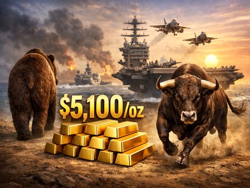 عقب‌نشینی خرس‌های وال‌استریت پس از صعود طلا به ۵۱۰۰ دلار | خوش‌بینی مین‌استریت پابرجا ماند | تنش‌های ایران موتور محرک تقاضای امن