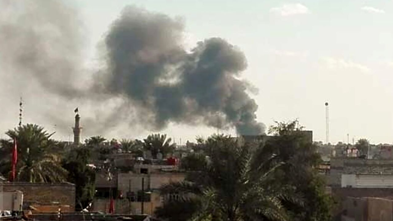 انفجار در منطقه الکراده بغداد