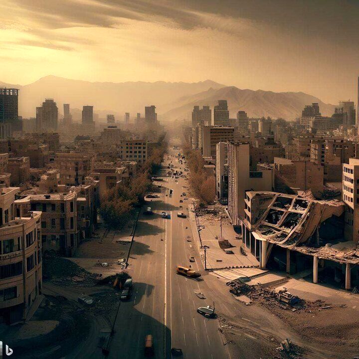 تصاویری وحشتناک از پیش بینی تهران در ۵۰ سال آینده!