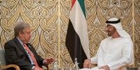 گفت‌وگوی تلفنی رئیس امارات متحده با گوترش پیرامون تحولات منطقه