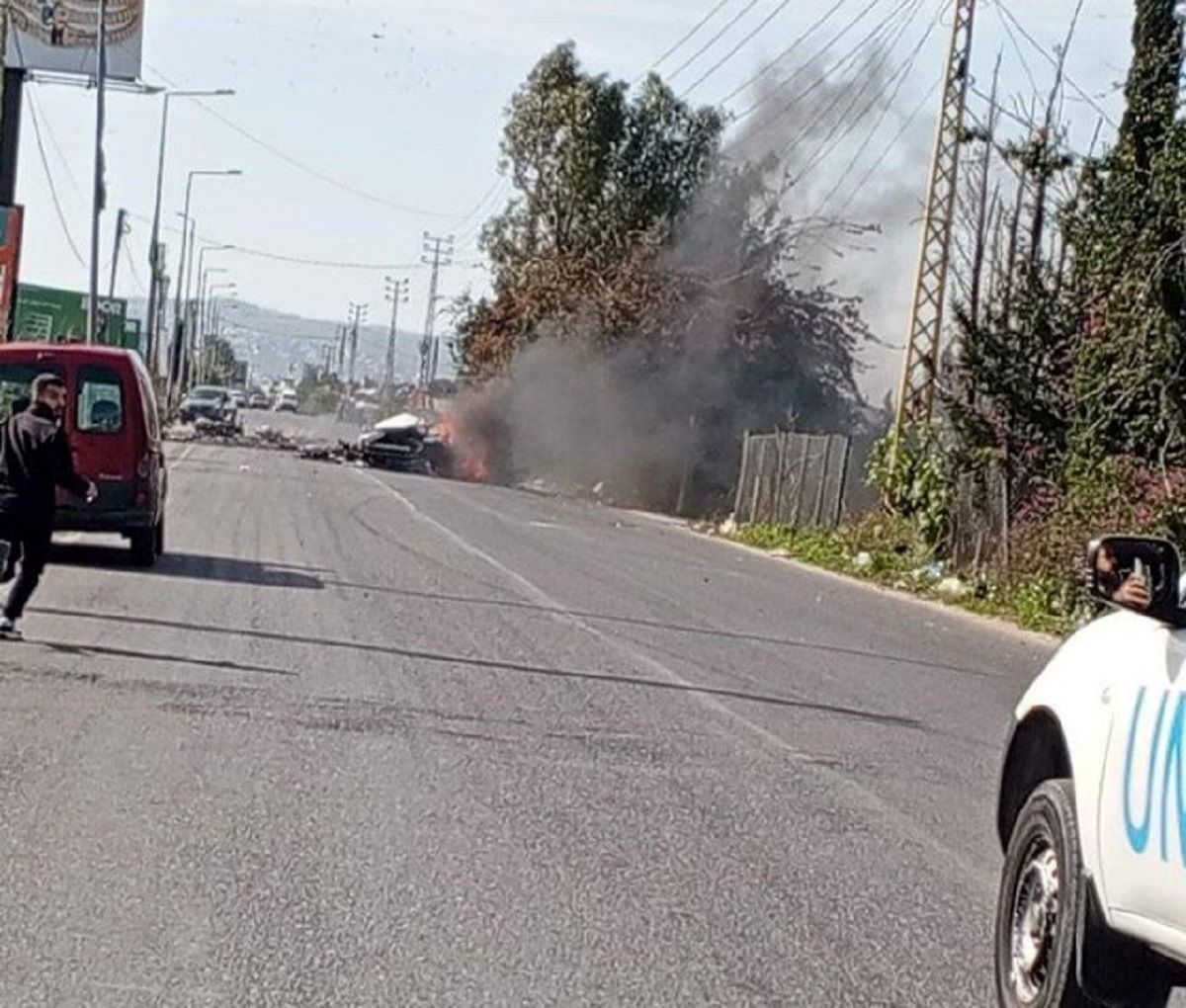 حمله موشکی اسرائیل به خودرویی در جنوب لبنان