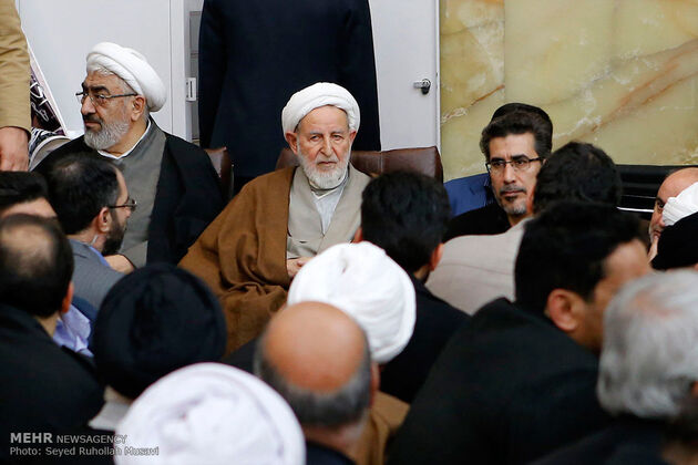 مراسم ترحیم آیت الله هاشمی رفسنجانی در مسجد اعظم قم