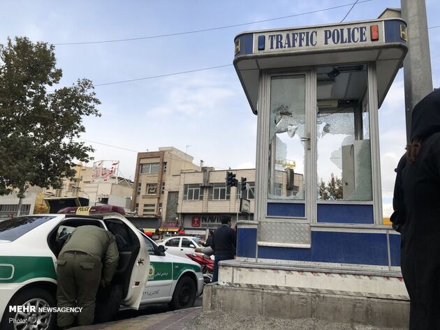 تصاویر حوادث بنزینی اخیر؛ از اعتراض تا آشوب و آسیب به اموال عمومی