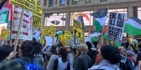 بازداشت حامیان فلسطین در سان‌فرانسیسکو توسط پلیس آمریکا 