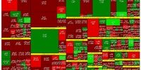 بورس عقب نشست/ نقشه بازار سهام شنبه 17 مهر 1400
