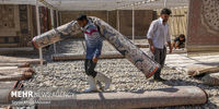 تصاویر| بازار داغ قالیشویی‌ها در آستانه نوروز