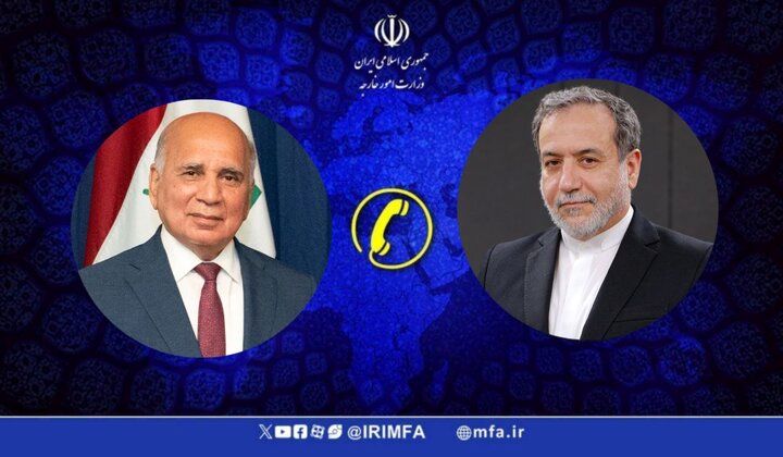 تماس تلفنی عراقچی با وزیر امور خارجه عراق در رابطه با حمله اسرائیل + جزئیات
