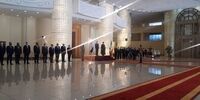عکسی از استقبال رسمی ابراهیم رئیسی از نخست وزیر عراق
