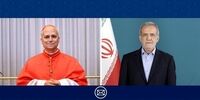 پیام تبریک پزشکیان به رهبر کاتولیک‌های جهان