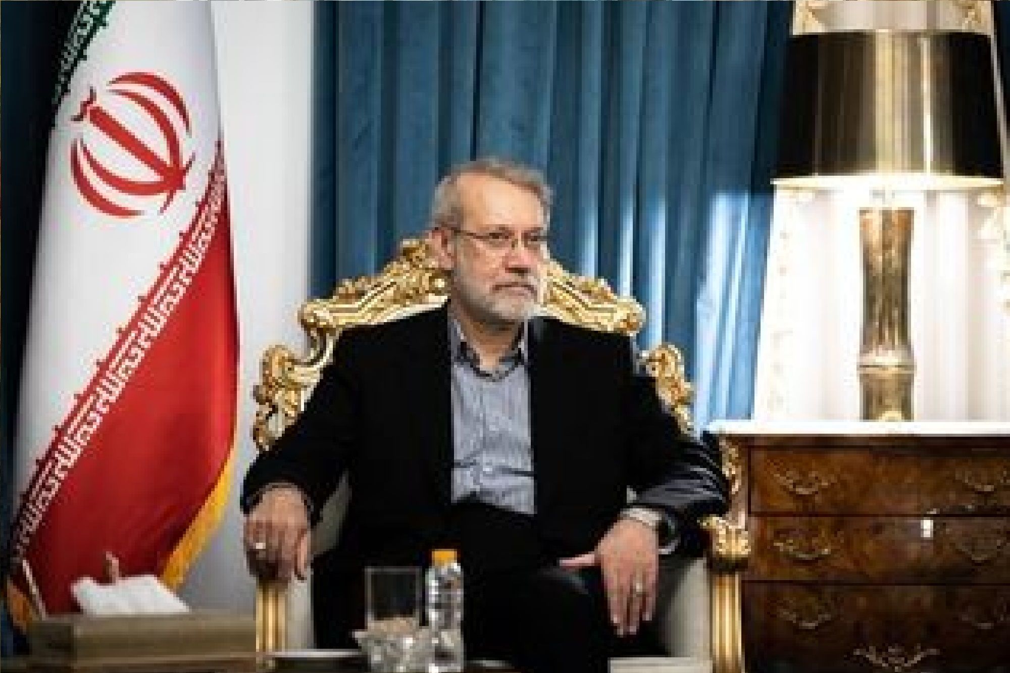 لاریجانی: ایران پرچم مذاکره را زمین نمی‌گذارد | ۹۵ درصد تحریم‌ها همین الان هم هست