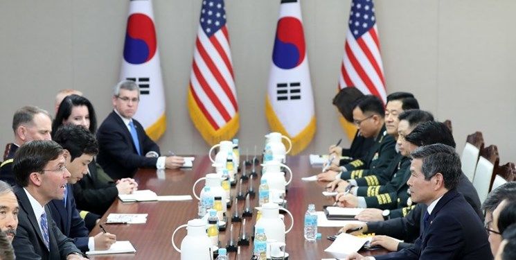 مذاکرات وزرای دفاع آمریکا-کره درباره ائتلاف دریایی خلیج‌فارس