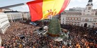 تظاهرات گسترده مردم اسپانیا در خیابان‌های مادرید 